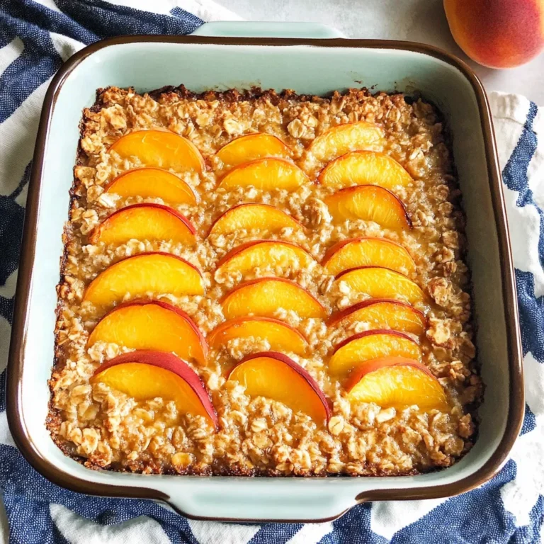 Peach Baked Oatmeal