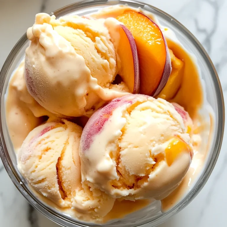 Peach Greek Frozen Yogurt