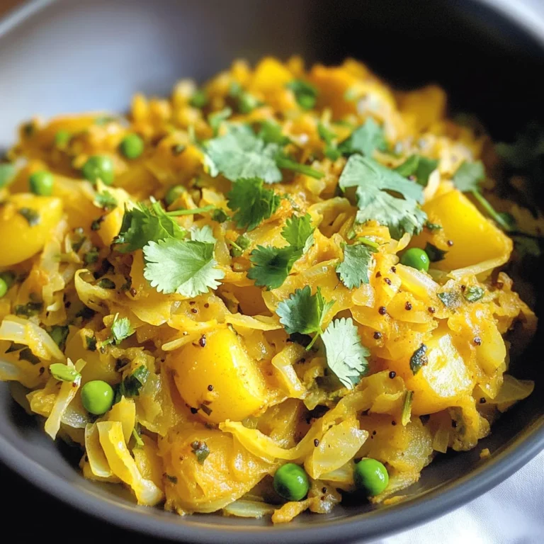 Potato, Cabbage, and Peas Curry