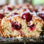 Sour Cherry Cobbler Coffee Cake