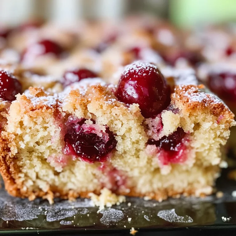 Sour Cherry Cobbler Coffee Cake