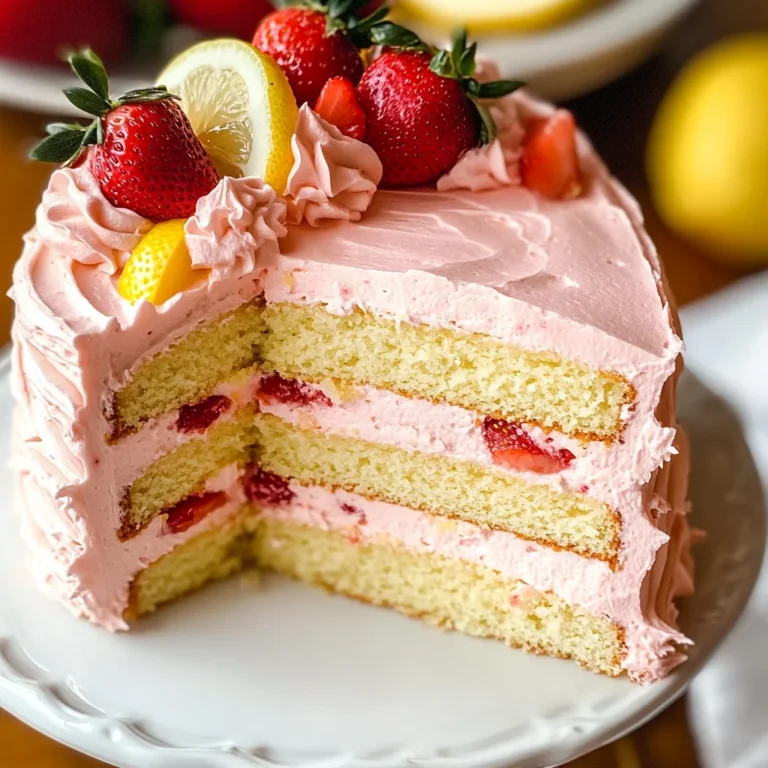Strawberry Lemon Cake