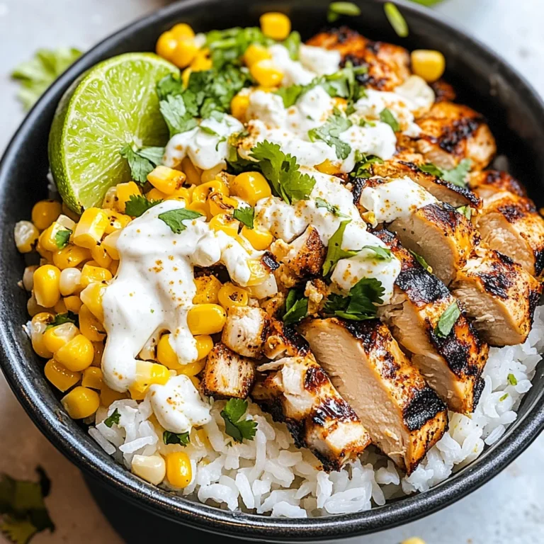 Street Corn Chicken Rice Bowl Recipe
