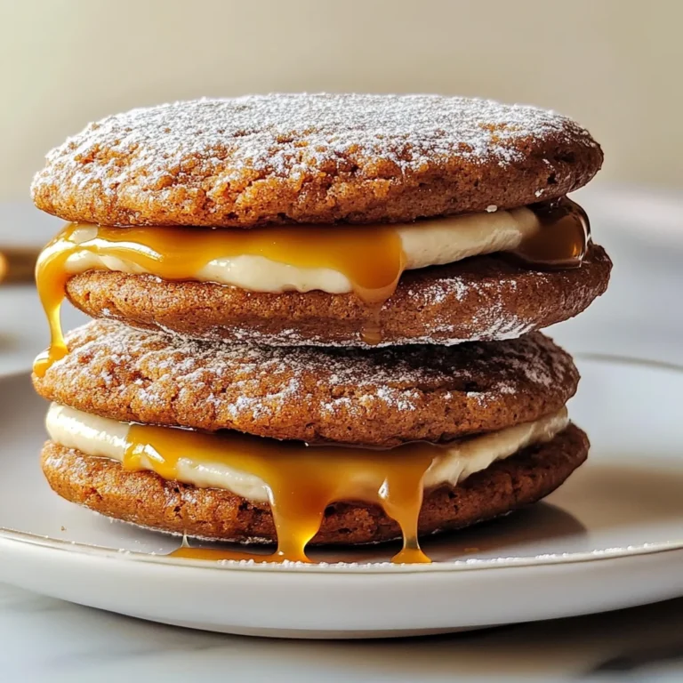 Apple Cider Whoopie Pie cookies with Caramel Filling