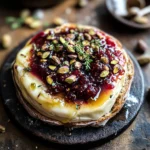 Best Baked Brie with Honey, Fig and Pistachio
