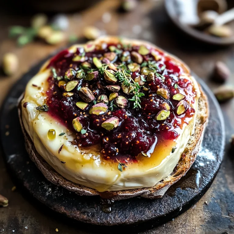 Best Baked Brie with Honey, Fig and Pistachio
