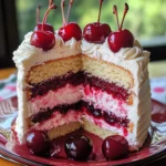 Cherry Layer Cake with Cherry Cream Cheese Frosting