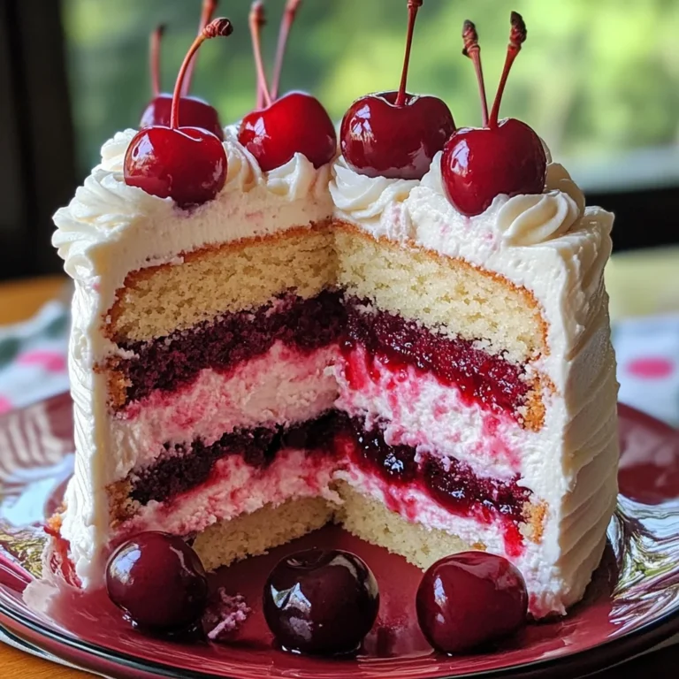 Cherry Layer Cake with Cherry Cream Cheese Frosting