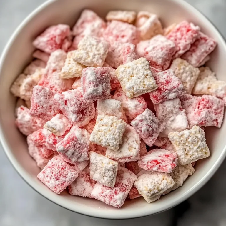Easy Strawberry Shortcake Puppy Chow