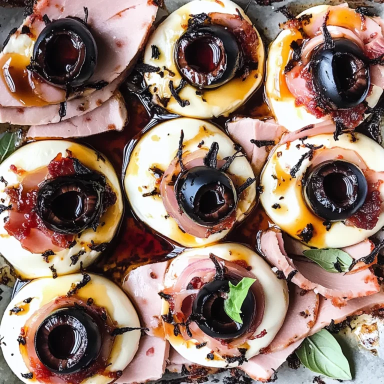 Halloween Antipasto Eyeballs Appetizer