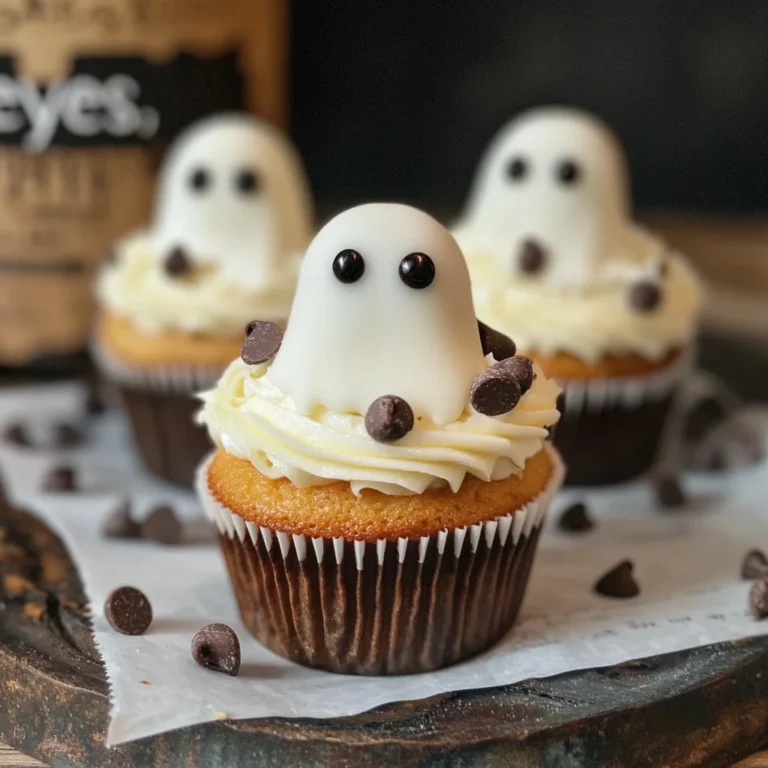 Halloween Cupcakes: Ghost Cupcakes