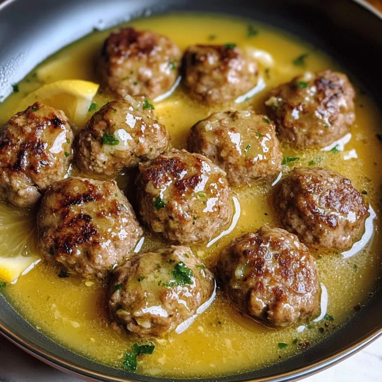 Keftedes In Lemon Sauce