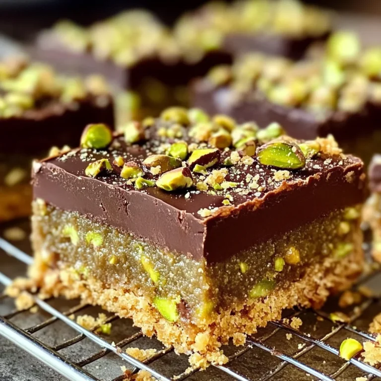 Brown Butter Dubai Pistachio Chocolate Chip Cookie Bars 🍪