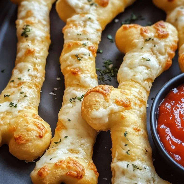 Cheesy Halloween Breadstick Bones