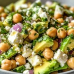 Chickpea Feta Avocado Salad
