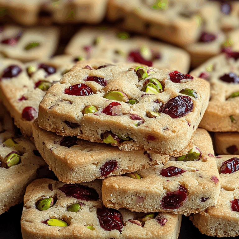 Cranberry Pistachio Shortbread Cookies: A Festive Delight for the Holidays