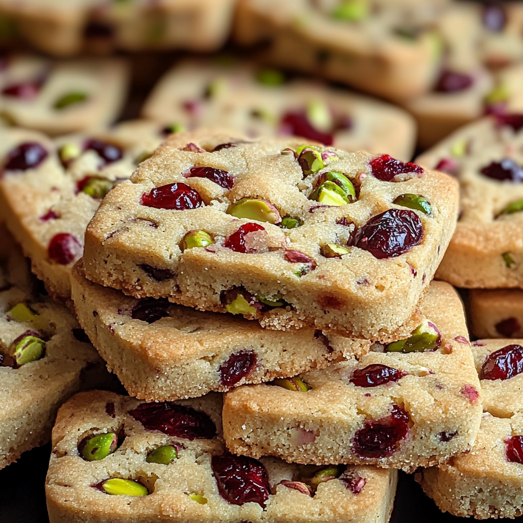 Cranberry Pistachio Shortbread Cookies: A Festive Delight for the Holidays