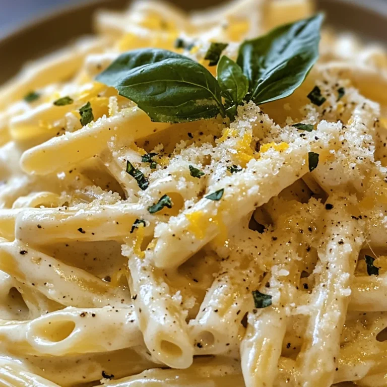 Creamy Lemon Feta Pasta Recipe