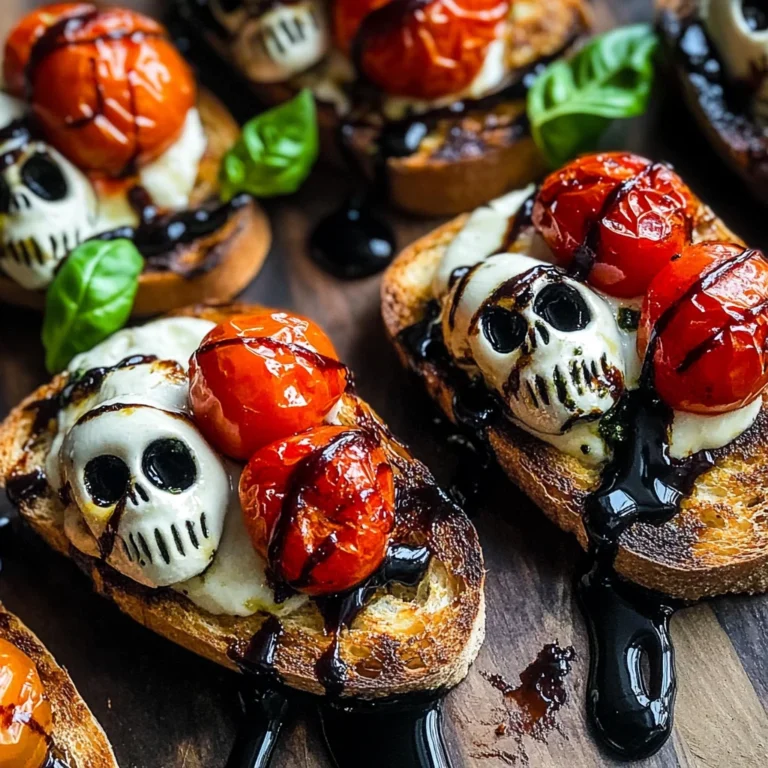 Halloween Bruschetta Appetizer
