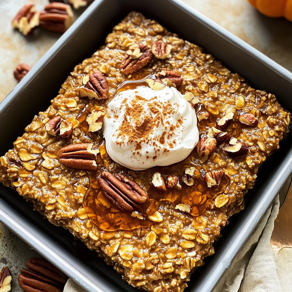 Pumpkin Baked Oatmeal