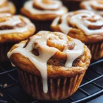 Pumpkin Cinnamon Roll Muffins