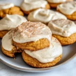 Pumpkin Cookies with Cream Cheese Frosting