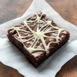 Spider Web Brownies