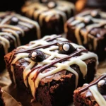 spooky mummy brownies