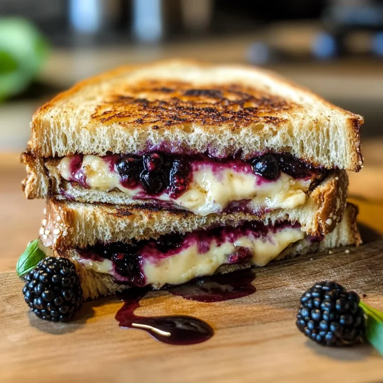 Balsamic Blackberry Brie Grilled Cheese