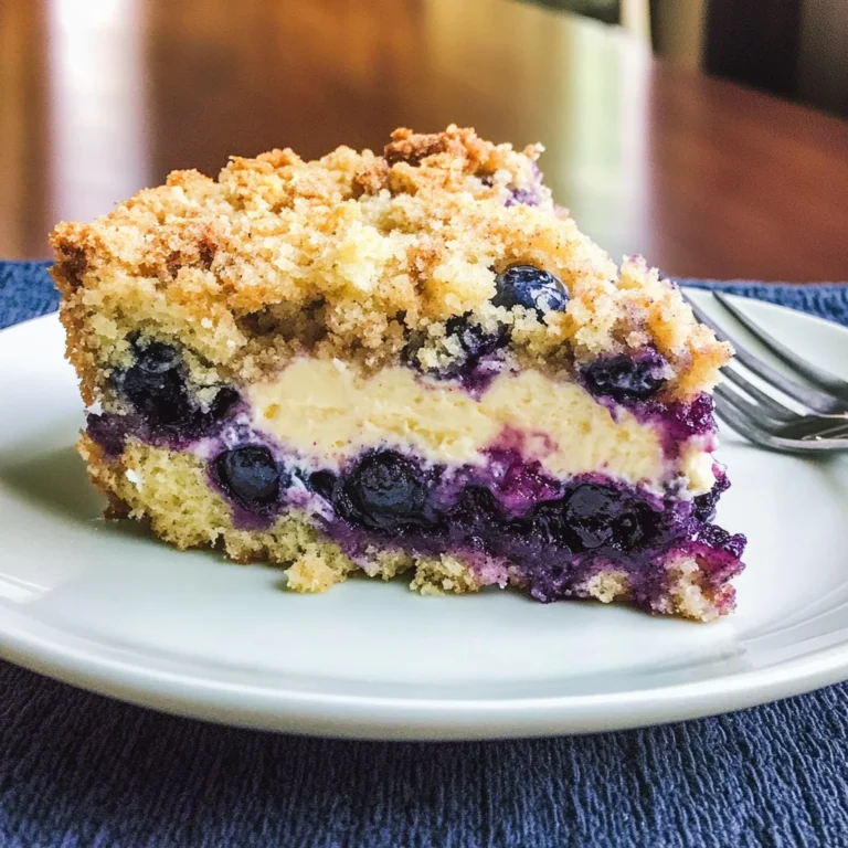 Blueberry Cream Cheese Crumb Cake