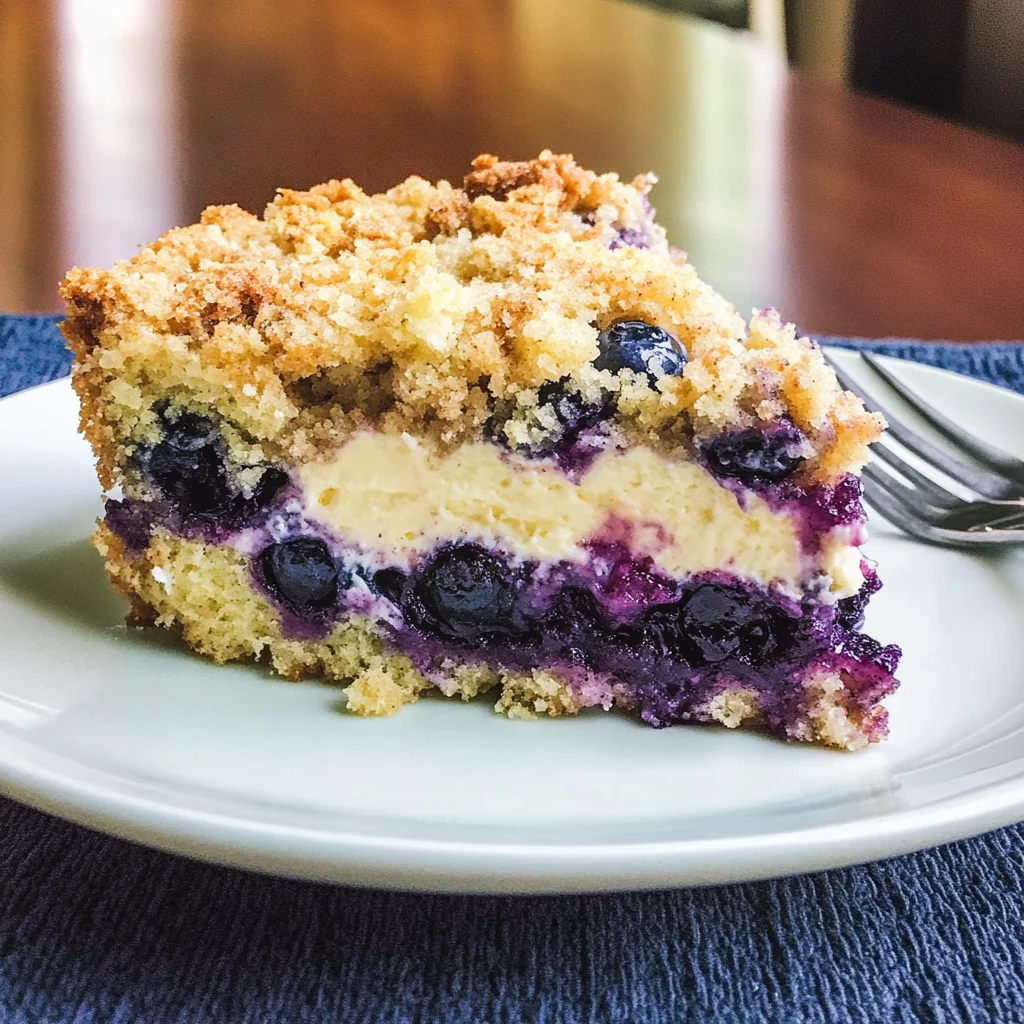 Blueberry Cream Cheese Crumb Cake