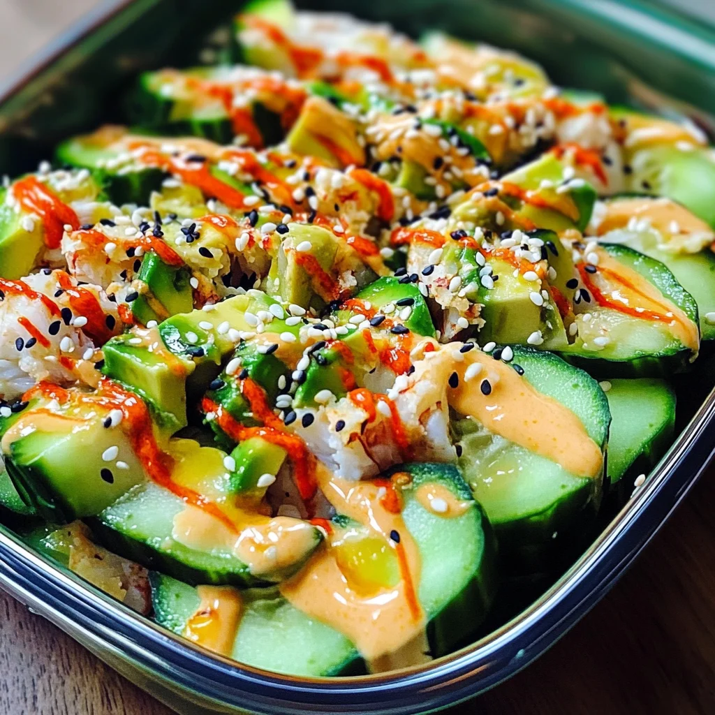 California Roll Cucumber Salad