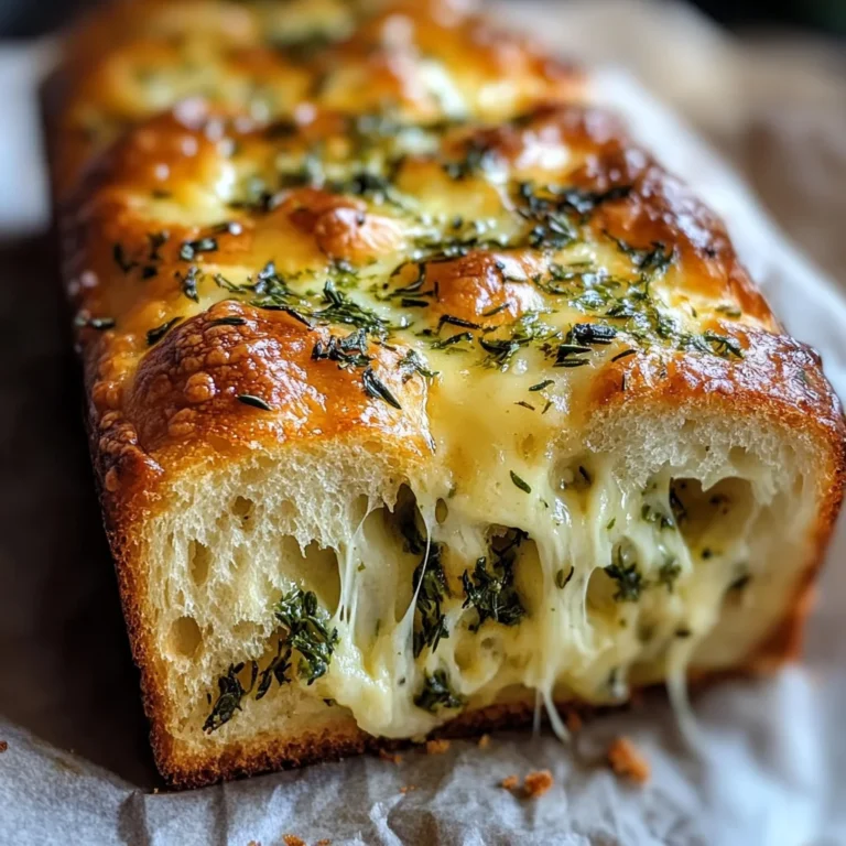 Cheese, Herb & Garlic Quick Bread (No Yeast)
