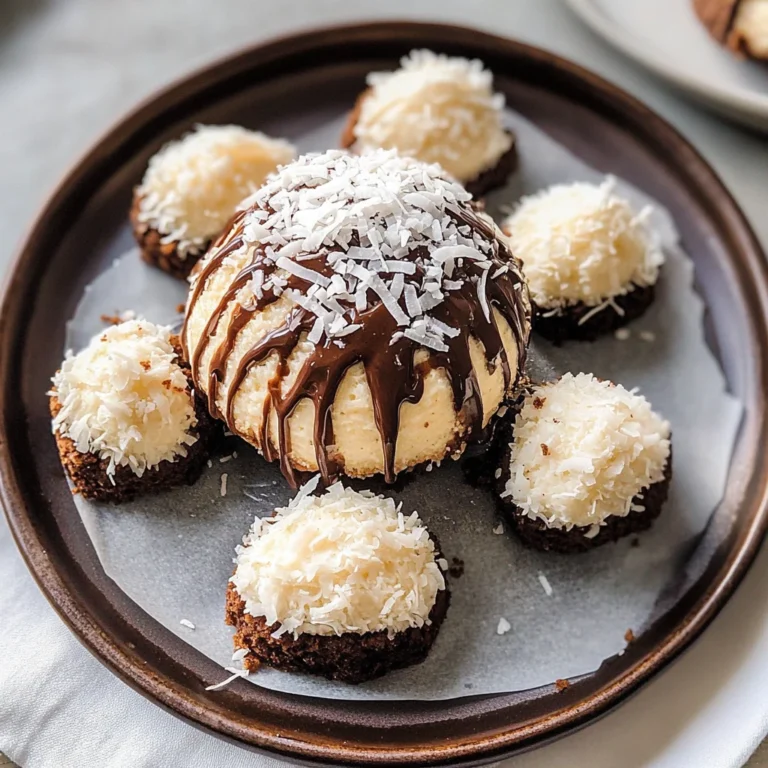 Coconut Dome with Chocolate Spread