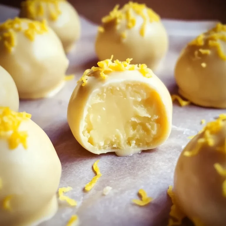 Creamy Lemon Truffles Recipe