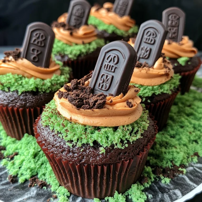 Halloween Graveyard Cupcakes