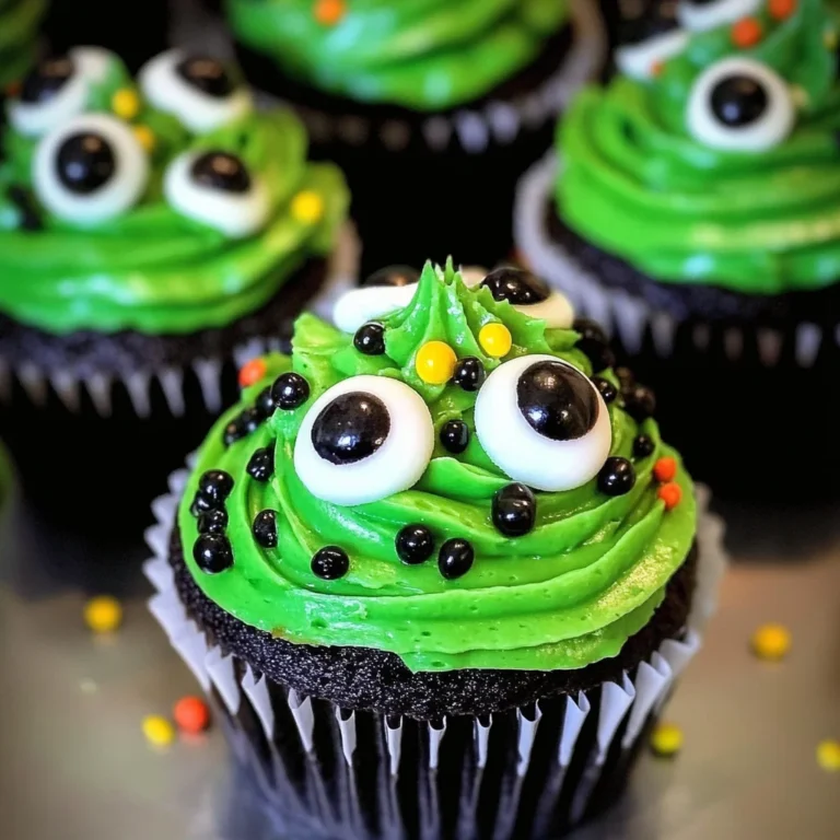Halloween Slime Cupcakes