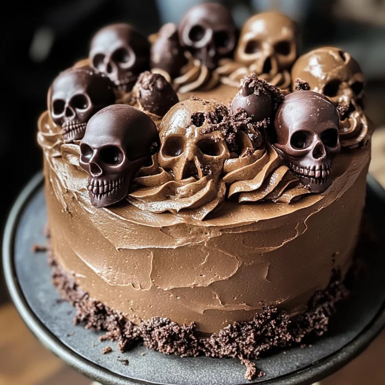 High Altitude Ginger Chocolate Skull Cake for Halloween