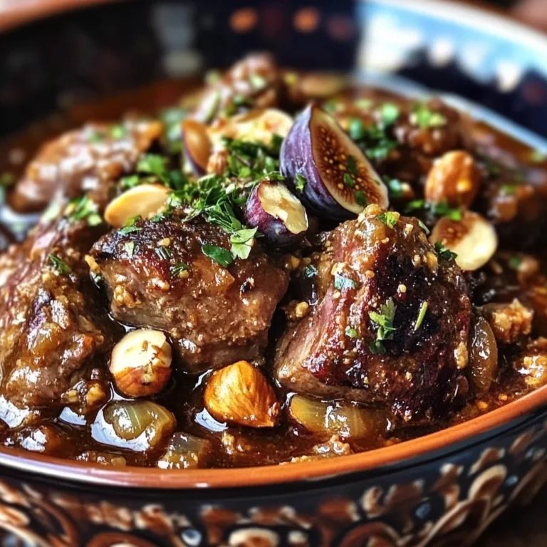 Moroccan Lamb Tagine with Figs, Almonds & Warm Spices