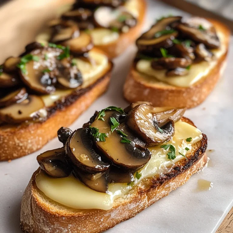 Mushroom & Brie Crostini