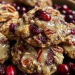 No-Bake Cranberry Pecan Praline Cookies