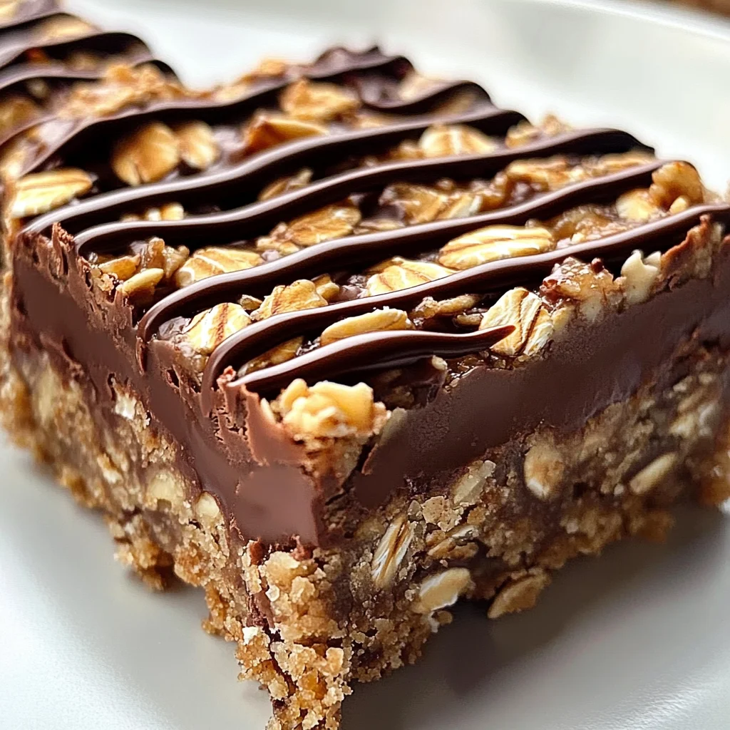 No Bake Chocolate Oatmeal Bars