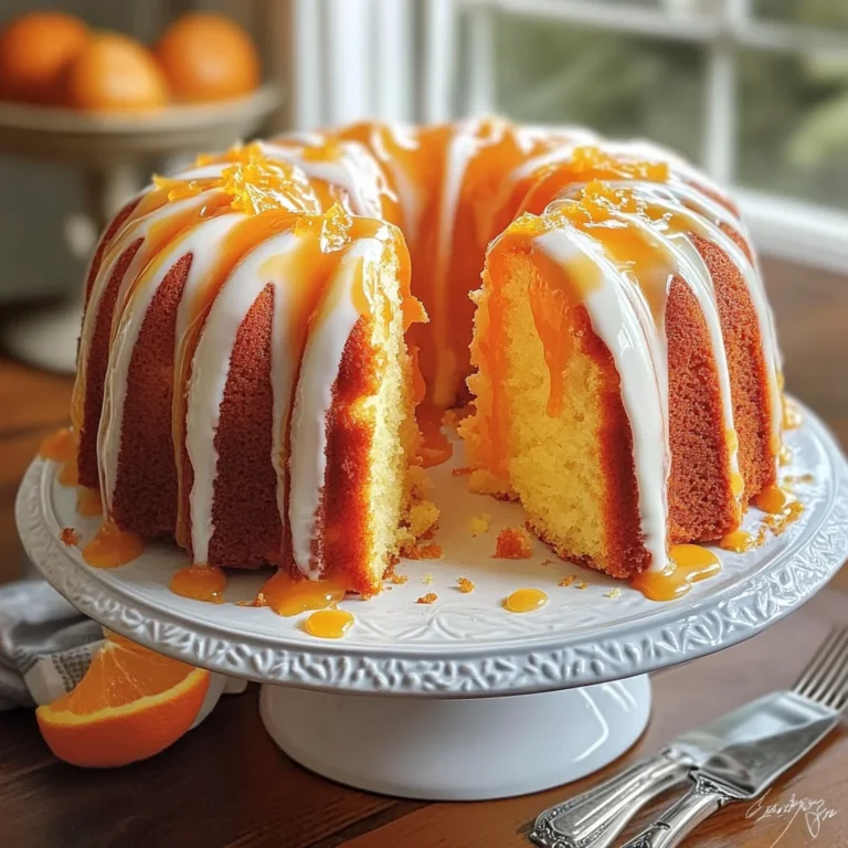 Orange Velvet Pound Cake