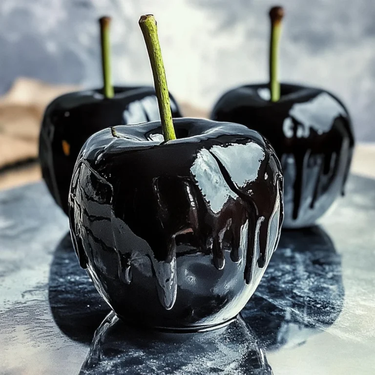 Poison Toffee Apples for Halloween