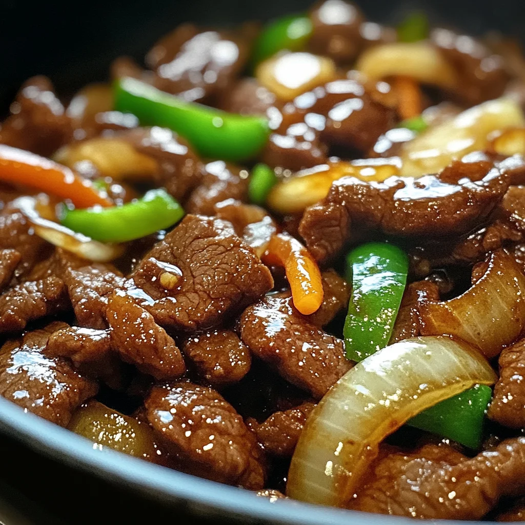 Sizzling Chinese Pepper Steak with Onions