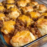 Sloppy Joe Biscuit Casserole
