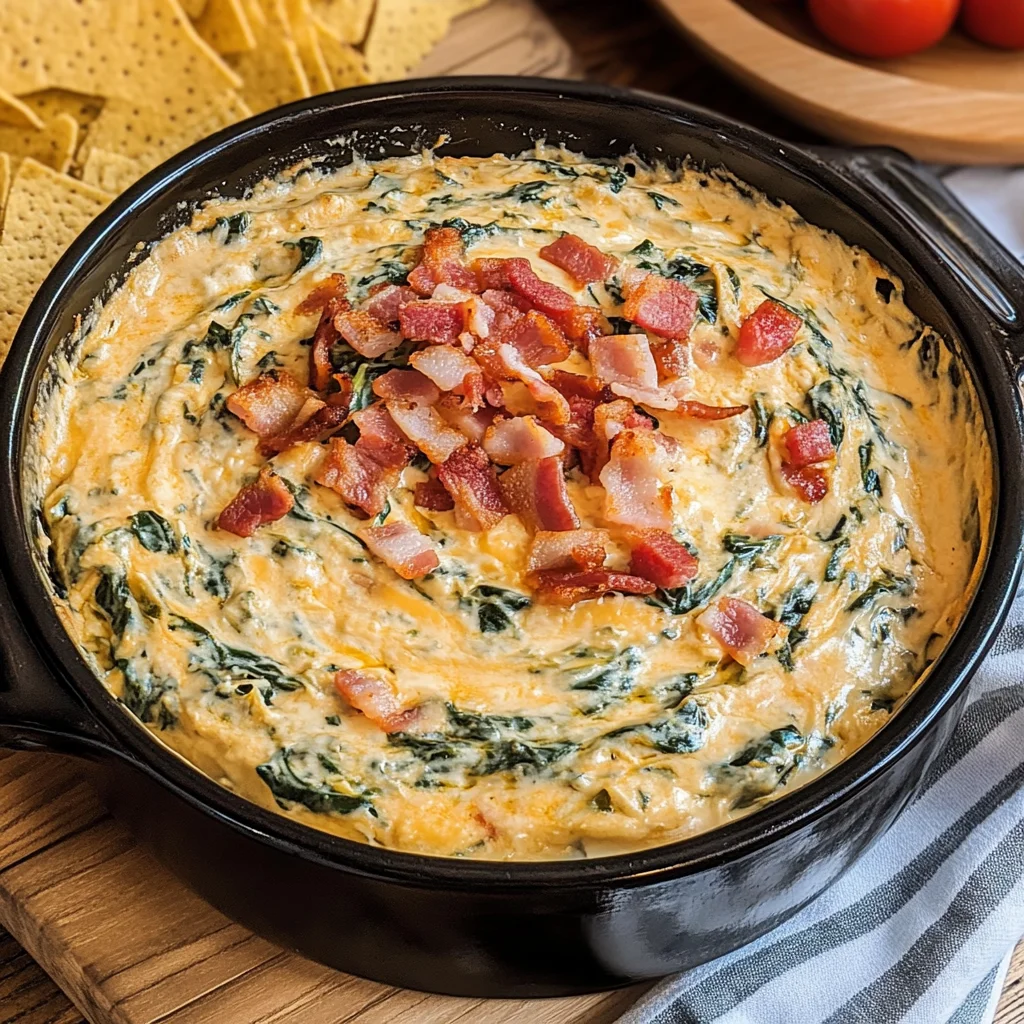 Slow Cooker Queso Spinach Dip