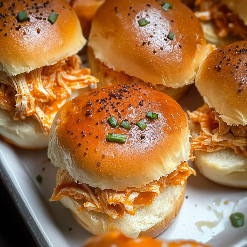 Spicy Buffalo Chicken Sliders