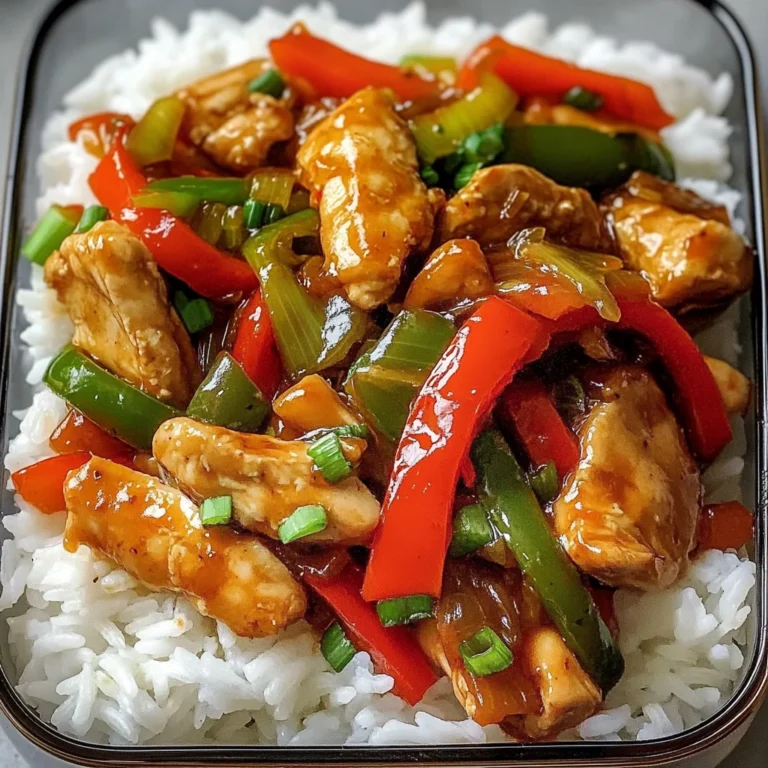 Sweet & Spicy Chicken Stir-Fry with Rice