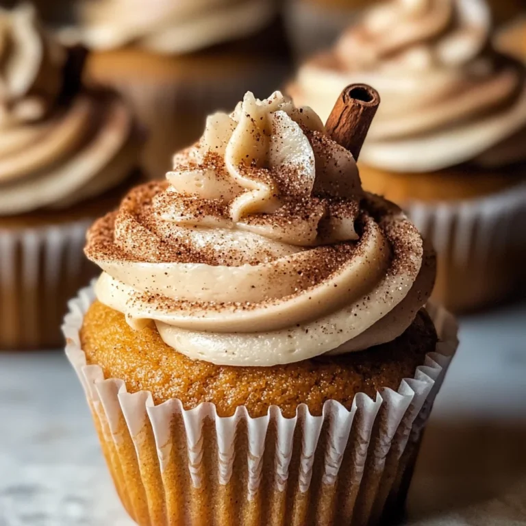 Vanilla Chai Pumpkin Latte Cupcakes with Cinnamon Brown Sugar Frosting